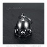 MOT0040 BOBIJOO Jewelry Guardian bell Skull Skull Shinbones Acero inoxidable