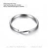MOT0040 BOBIJOO Jewelry Campana del guardiano Teschio Teschio Tibia Acciaio inossidabile