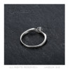 BAF0057 BOBIJOO Jewelry Solitaire ring 4 claws Engagement Stainless steel