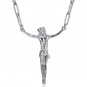 PE0334S BOBIJOO Jewelry Pendant Jesus, Christ without cross in 316l steel