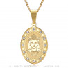 PEF0070 BOBIJOO Jewelry Saint Sara Goldmedaille und Saintes Maries de la Mer Diamanten