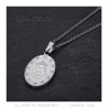 PEF0070S BOBIJOO Jewelry Saint Sara Medaille Silber Diamanten Saintes Maries de la Mer