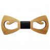NP0018 BOBIJOO Jewelry Mustache Wood Bow Tie Openwork Maple