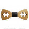 NP0032 BOBIJOO Jewelry Bow tie wood maple puzzle game