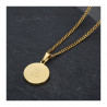 PEF0071 BOBIJOO Jewelry Taufmedaille Sara wacht über mich Gypsy Steel Gold