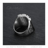 Bague homme biker, inscription BIKER, Acier inoxydable bobijoo