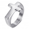 Bague croix Homme Femme Enfant Acier inoxydable bobijoo