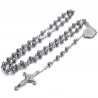 CP0058S BOBIJOO Jewelry Rosario San Benedetto Acciaio inox Argento