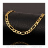 PE0011 BOBIJOO Jewelry Figaro chain Stainless steel Gold 5 mm