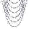 PE0011S BOBIJOO Jewelry Figaro chain Stainless steel Silver 5 mm