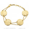 BR0298 BOBIJOO Jewelry Pulsera Louis d'or 4 piezas Napoleon Gold