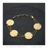 BR0298 BOBIJOO Jewelry Pulsera Louis d'or 4 piezas Napoleon Gold