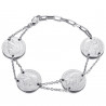 BR0298S BOBIJOO Jewelry Louis d'or bracelet 4 pieces Napoleon Silver