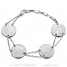 BR0298S BOBIJOO Jewelry Pulsera Louis d'or 4 piezas Napoleon Silver