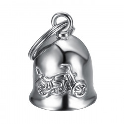 MOT0042 BOBIJOO Jewelry Campanello Guardiano Moto Cromo Acciaio Inox