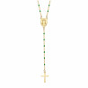 CP0057-GREEN BOBIJOO Jewelry Rosario Sainte Sara Collana donna Acciaio Oro Verde