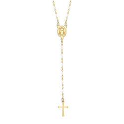 Chapelet Sainte Sara Collier femme Acier Or Blanc bobijoo