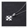 PEF0046S BOBIJOO Jewelry Occitan Cross Pendant Cathare Woman Stainless Steel