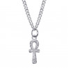 PEF0072S BOBIJOO Jewelry Colgante cruz de la vida Mujer 12mm Discreto y fino Acero Plata