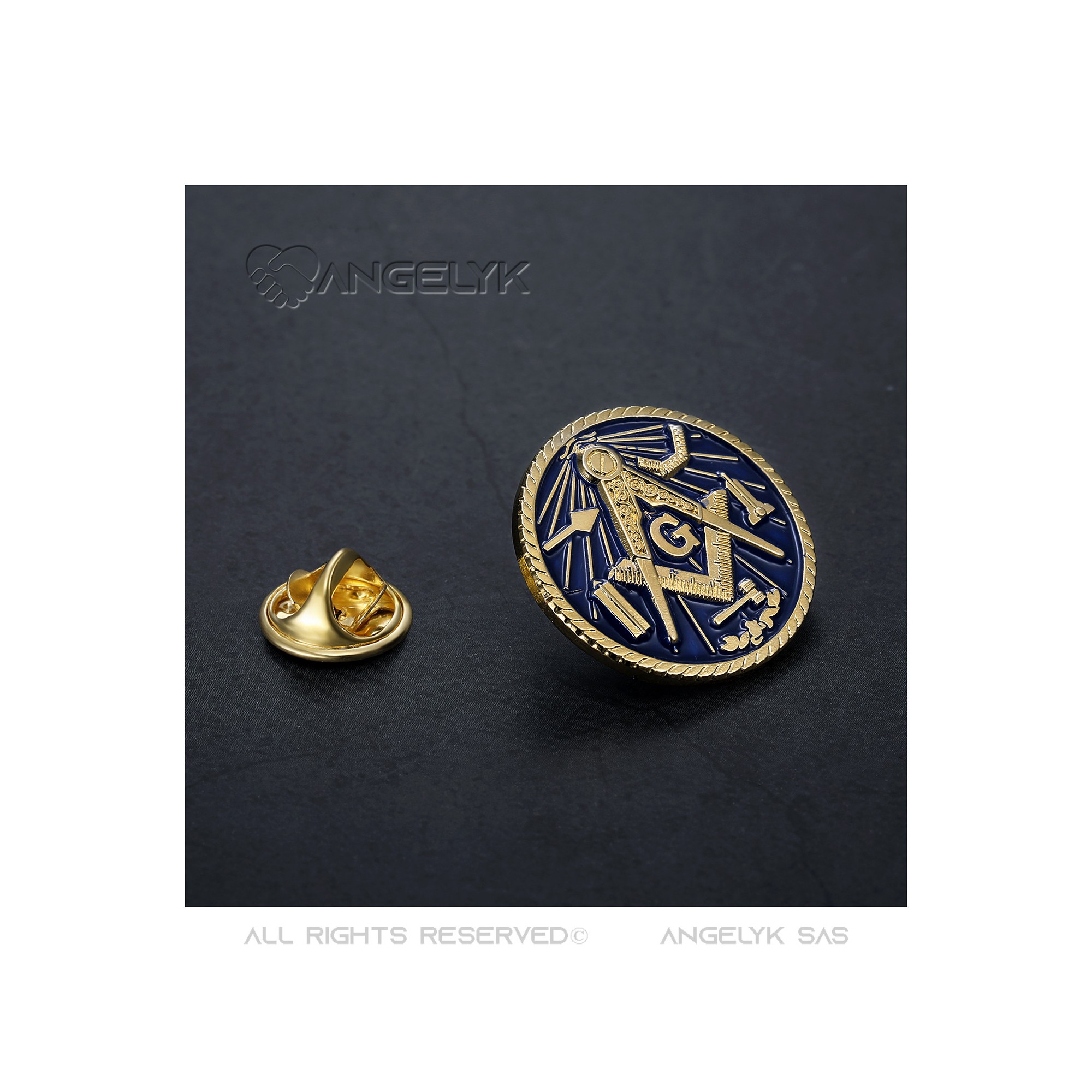 Set Di Fermacravatta A Ancora Color Oro | Disponibile! | Trendhim