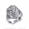 BA0315S BOBIJOO Jewelry Anillo cabeza de león Modelo pequeño Niño Mujer Hombre Acero