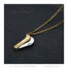 PE0343 BOBIJOO Jewelry Proxy pendant mini knife and chain Stainless steel Gold