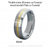 AL0021 BOBIJOO Jewelry Alliance-Ring-Edelstahl-Draht, Vergoldet, Gold Gemischt