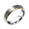 AL0022 BOBIJOO Jewelry Alliance Steel, Silver Wire, Gold Mixed Forever Love