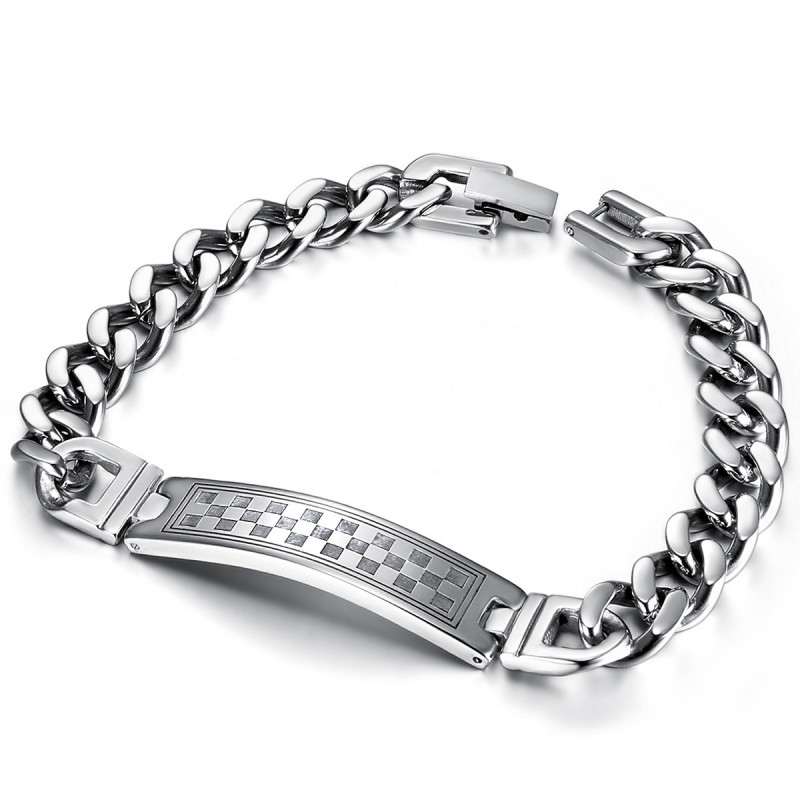 Bracelet franc-maçon pour homme 21cm en acier  IM#21342