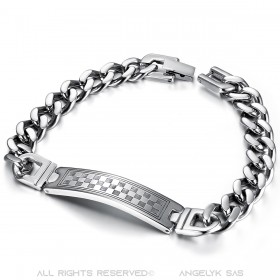 Bracelet franc-maçon pour homme 21cm en acier  IM#21343