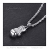 Pendentif gant de boxe argent Acier inoxydable bobijoo