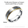 AL0022 BOBIJOO Jewelry Allianz-Stahl-Silber-Draht Vergoldet, Gold Mixed-Forever Love