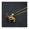 PE0152 BOBIJOO Jewelry Lucky Elephant Anhänger Edelstahl und Gold