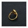 BAF0041G BOBIJOO JEWELRY Anello Marquise in Acciaio Inossidabile Zirconio Placcato Oro Dorato