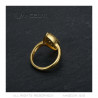 BAF0041G BOBIJOO JEWELRY Anillo Marquesa Acero Inoxidable Dorado Chapado En Oro Zirconio