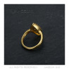 BAF0041G BOBIJOO JEWELRY Marquise Ring Stainless Steel Golden Gold Plated Zirconium