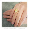 BAF0041G BOBIJOO JEWELRY Marquise Ring Edelstahl Vergoldet Zirkonium