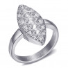 BAF0041S BOBIJOO JEWELRY Anello Marchesa Acciaio inossidabile Argento Zirconio