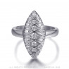 BAF0041S BOBIJOO JEWELRY Marquise ring Stainless steel Silver Zirconium