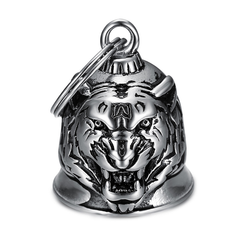 Motorcycle bell Guardian bell Tiger head Stainless steel bobijoo