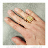 BA0216 BOBIJOO JEWELRY Jesus Kreuzring Edelstahl Gold Diamant