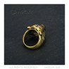 BA0275 BOBIJOO JEWELRY Tiger ring Stainless steel Gold Vintage black