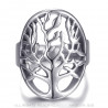 BAF0060S BOBIJOO JEWELRY Anillo árbol de la vida Mujer o Hombre Acero Inoxidable Plata