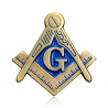 PIN0007 BOBIJOO JEWELRY Symbolic Blue Bronze Freemason Pins