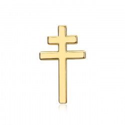 Pins croix de Lorraine Bijou boutonnière 20mm Or bobijoo