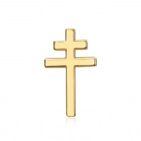 PIN0041 BOBIJOO JEWELRY Cross of Lorraine pins Jewel buttonhole 20mm Gold