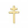 PIN0041 BOBIJOO JEWELRY Lothringer Kreuz Anstecknadeln Schmuckknopfloch 20mm Gold