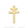 PIN0041 BOBIJOO JEWELRY Lothringer Kreuz Anstecknadeln Schmuckknopfloch 20mm Gold