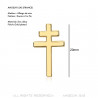 PIN0041 BOBIJOO JEWELRY Lothringer Kreuz Anstecknadeln Schmuckknopfloch 20mm Gold