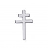 PIN0041S BOBIJOO JEWELRY Cross of Lorraine pin Jewel buttonhole 20mm Silver